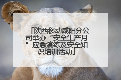 陕西移动咸阳分公司举办“安全生产月”应急演练及安全知识培训活动