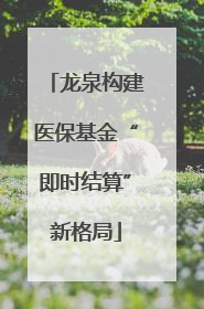 龙泉构建医保基金“即时结算”新格局