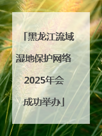 黑龙江流域湿地保护网络2025年会成功举办