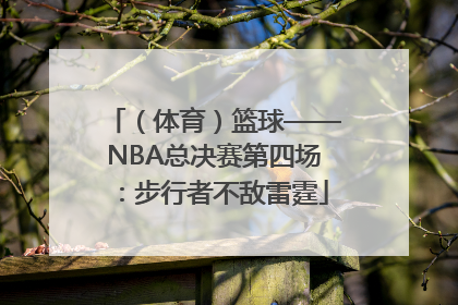 （体育）篮球——NBA总决赛第四场：步行者不敌雷霆