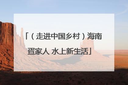 （走进中国乡村）海南疍家人 水上新生活