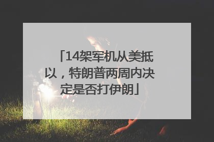 14架军机从美抵以，特朗普两周内决定是否打伊朗