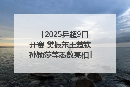2025乒超9日开赛 樊振东王楚钦孙颖莎等悉数亮相