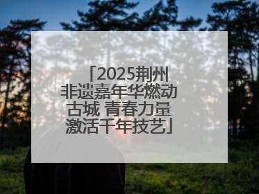 2025荆州非遗嘉年华燃动古城 青春力量激活千年技艺